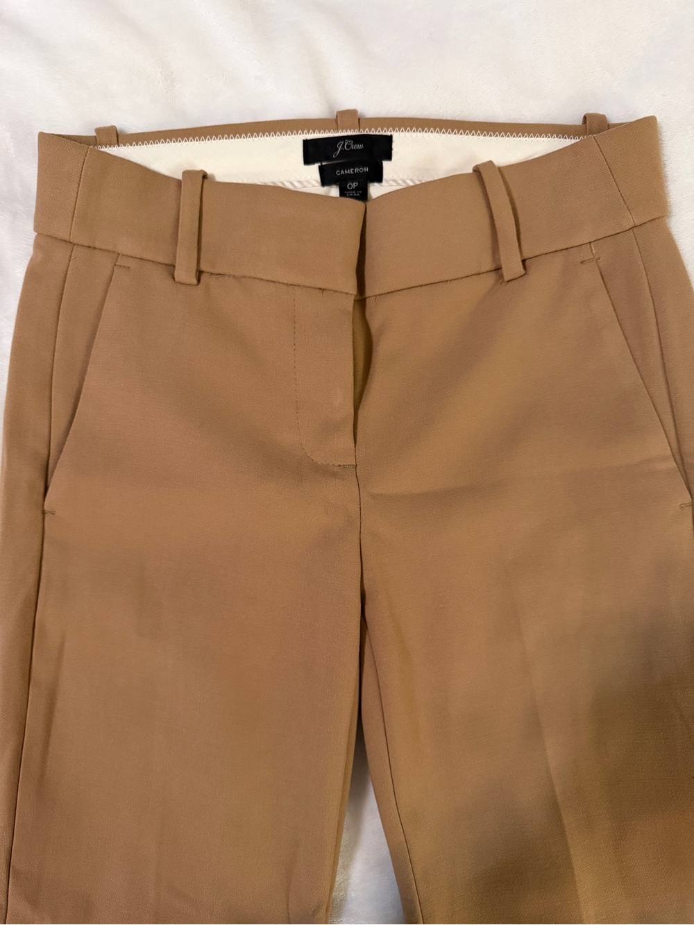 J. Crew Women's Tailored Camel/Tan Cameron Trousers - Petite